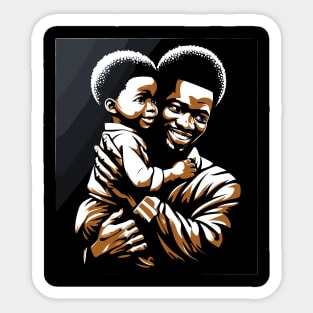 Afrocentric Father And Son Sticker